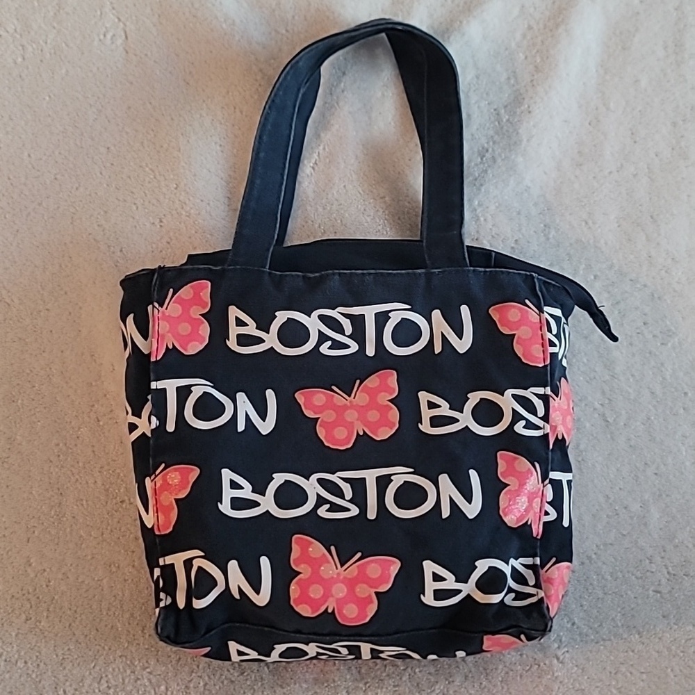Robin Ruth Boston and Butterfly Canvas Tote Bag